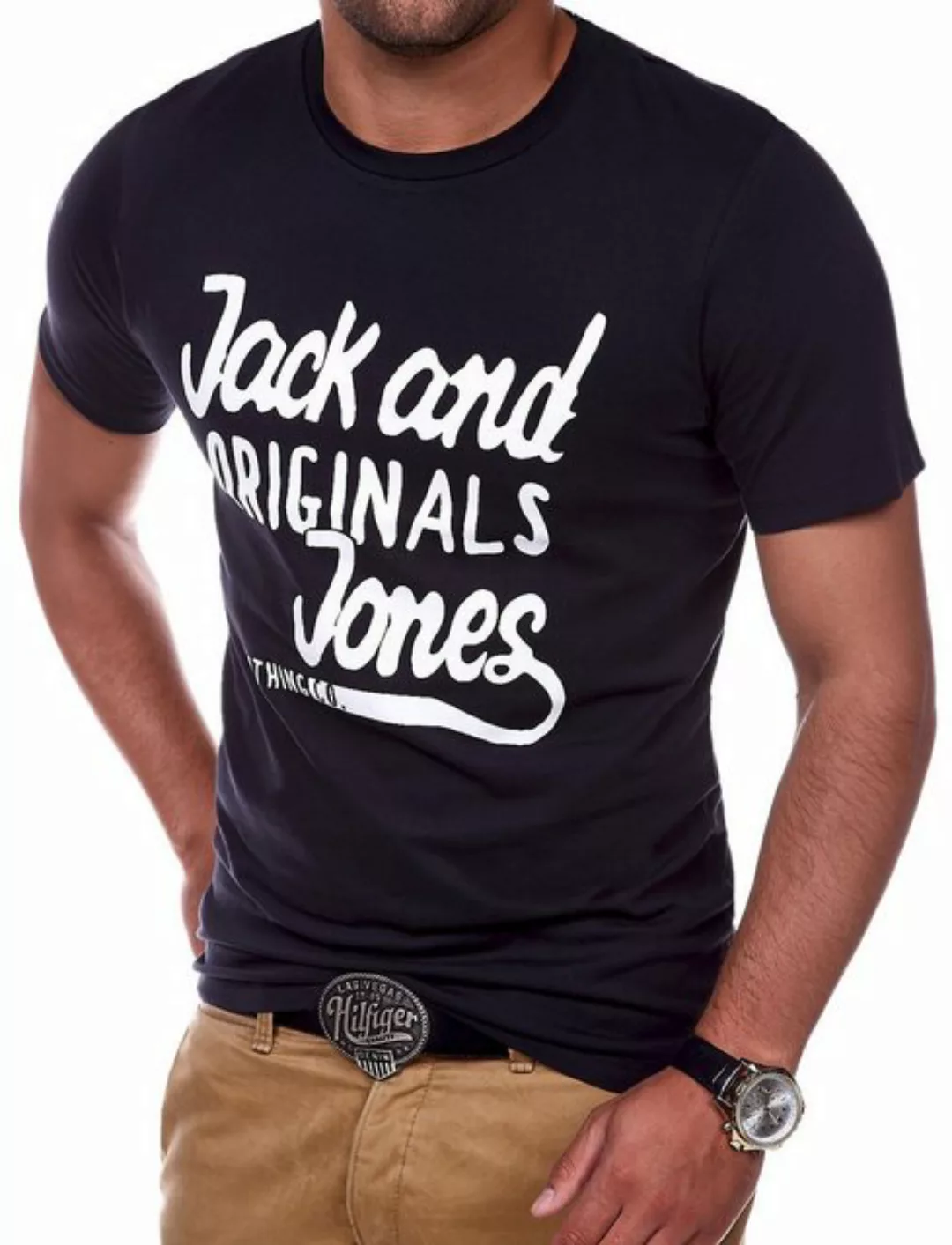 Jack & Jones T-Shirt JJJORCOCOSTEE Herren mit Print O-Neck günstig online kaufen