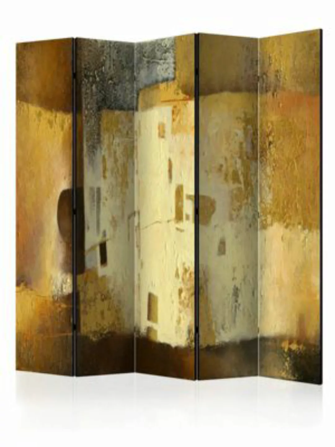 artgeist Paravent Golden Oddity II [Room Dividers] braun-kombi Gr. 225 x 17 günstig online kaufen