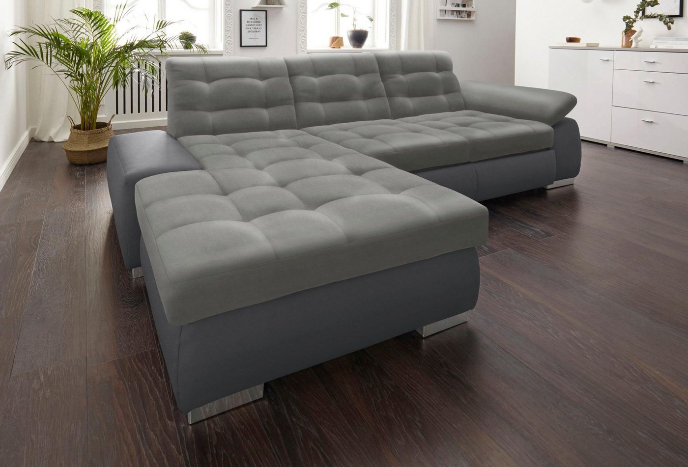 sit&more Ecksofa "Ontario L-Form", XXL, wahlweise mit Bettfunktion günstig online kaufen