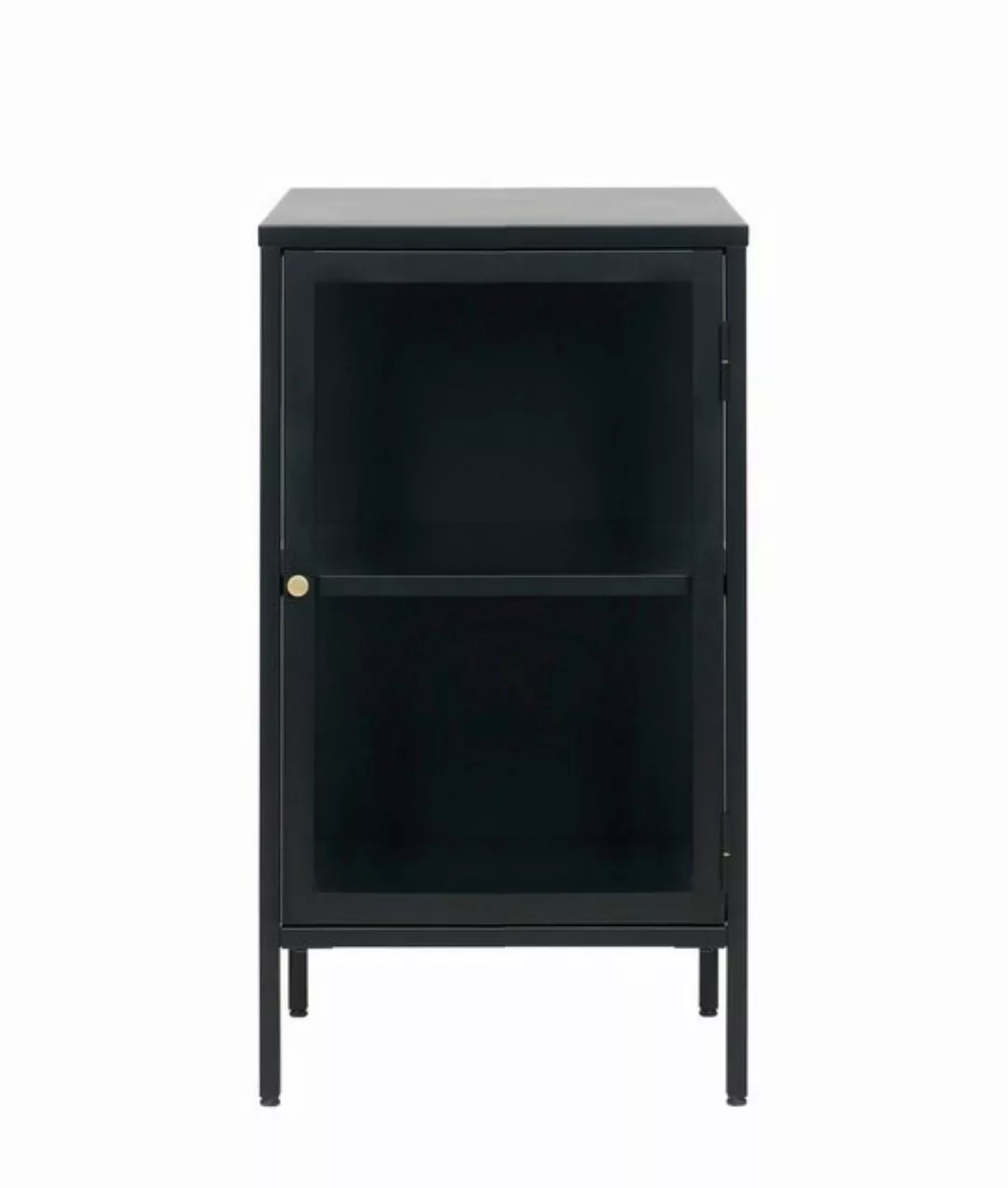 UNIQUE furniture A/S Vitrine aus Metall Schwarz Lackiert in Metall Schwarz günstig online kaufen