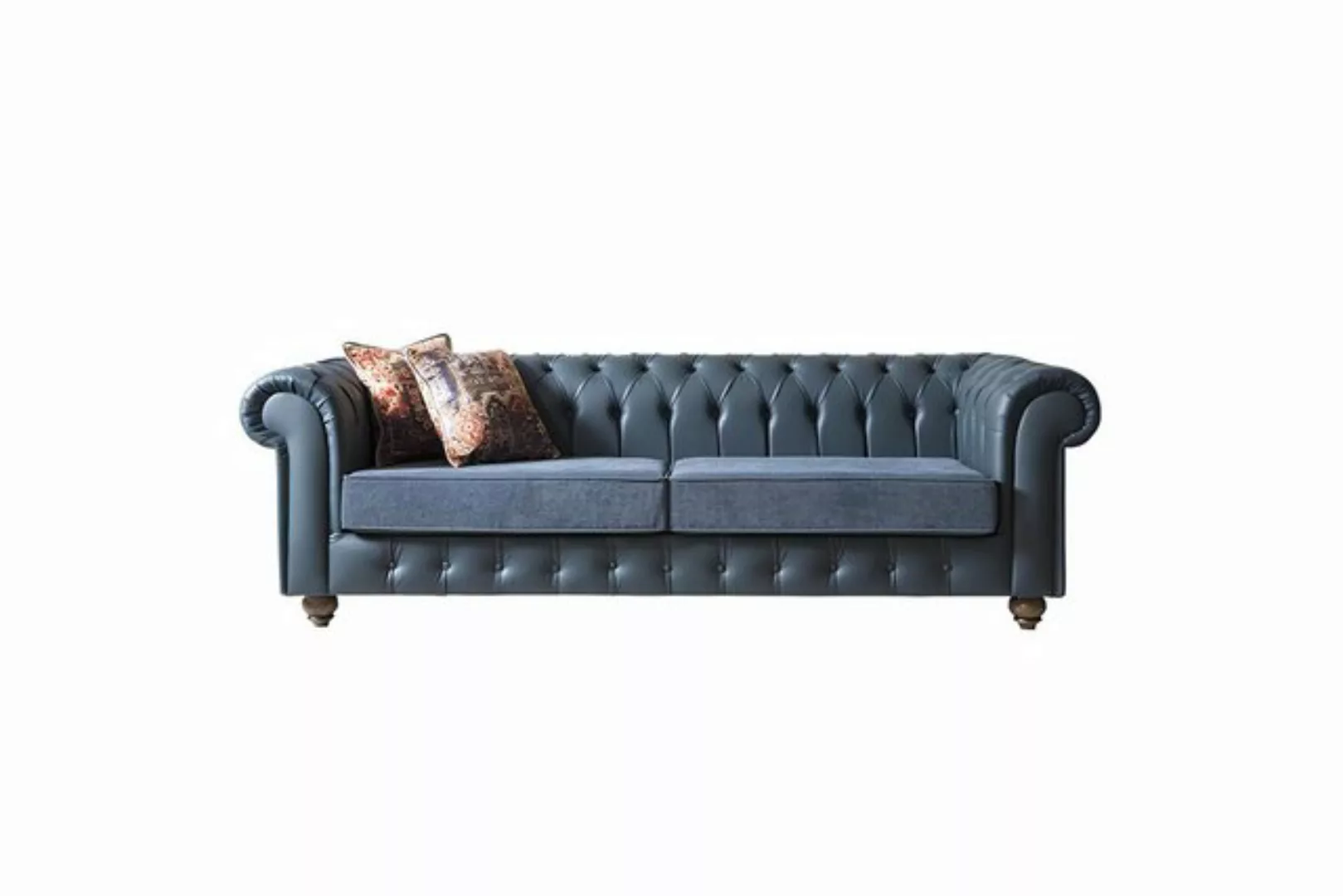 Xlmoebel Sofa Neues Luxus-Sofa mit Chesterfield-Design und Polsterung aus L günstig online kaufen