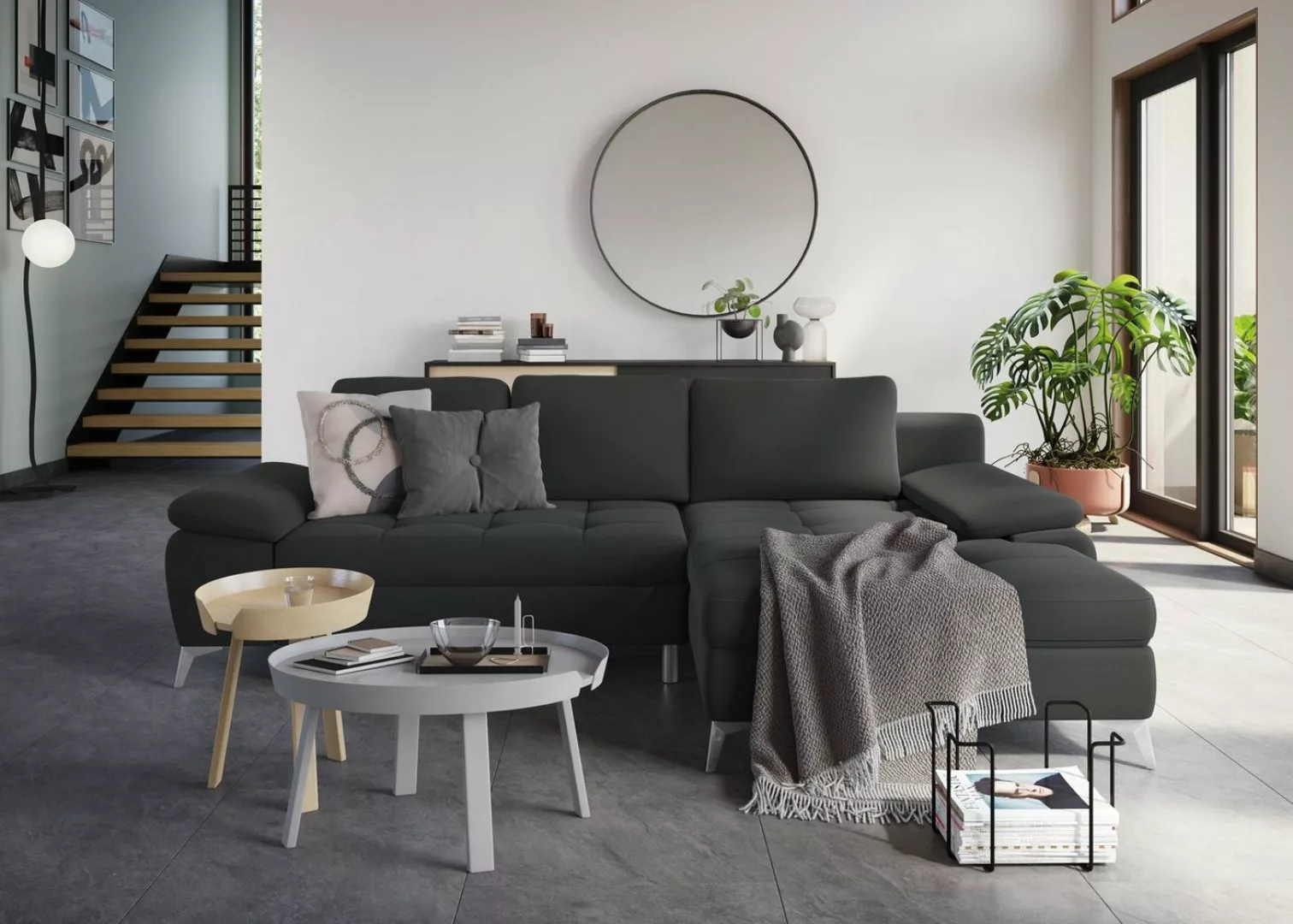 sit&more Ecksofa Latigo L-Form, mit Recamiere, wahlweise mit Bettfunktion u günstig online kaufen