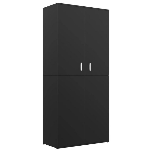 furnicato Schuhschrank Schwarz 80×39×178 cm Holzwerkstoff günstig online kaufen