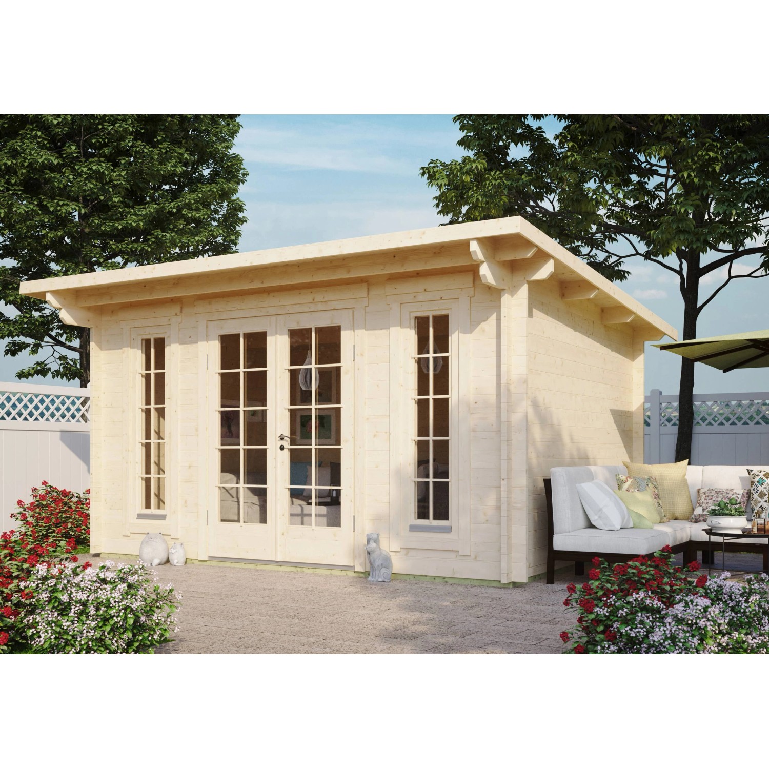 Fjordholz Gartenhaus Modell Jacob 44 B Kiefer Imprägniert günstig online kaufen