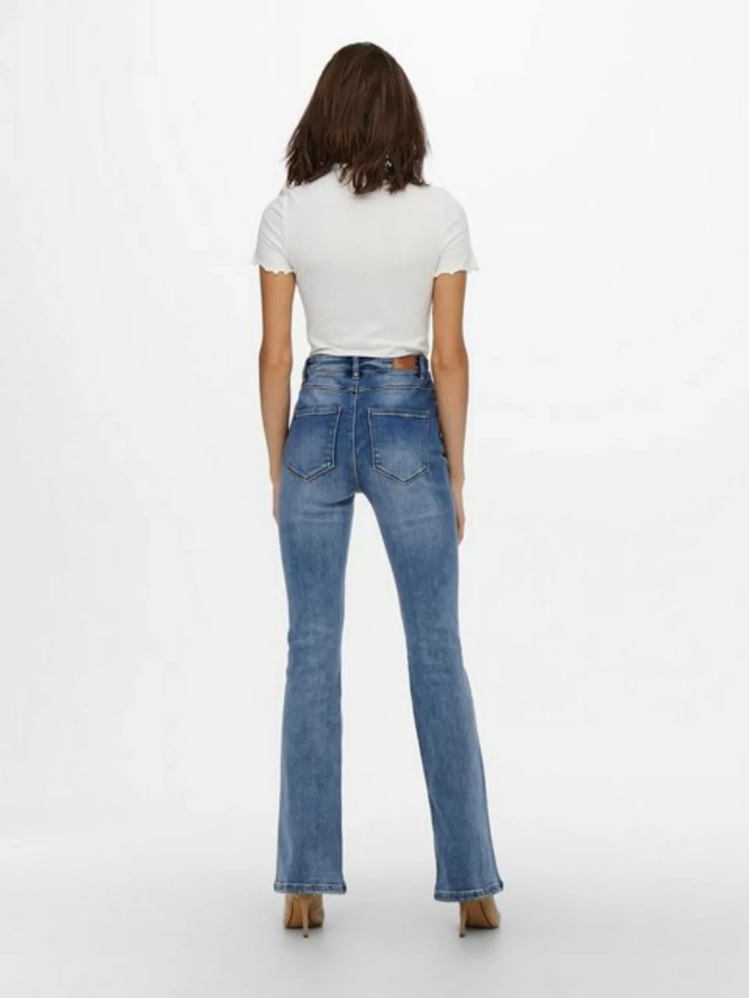 ONLY Bootcut-Jeans Mila (1-tlg) Plain/ohne Details günstig online kaufen