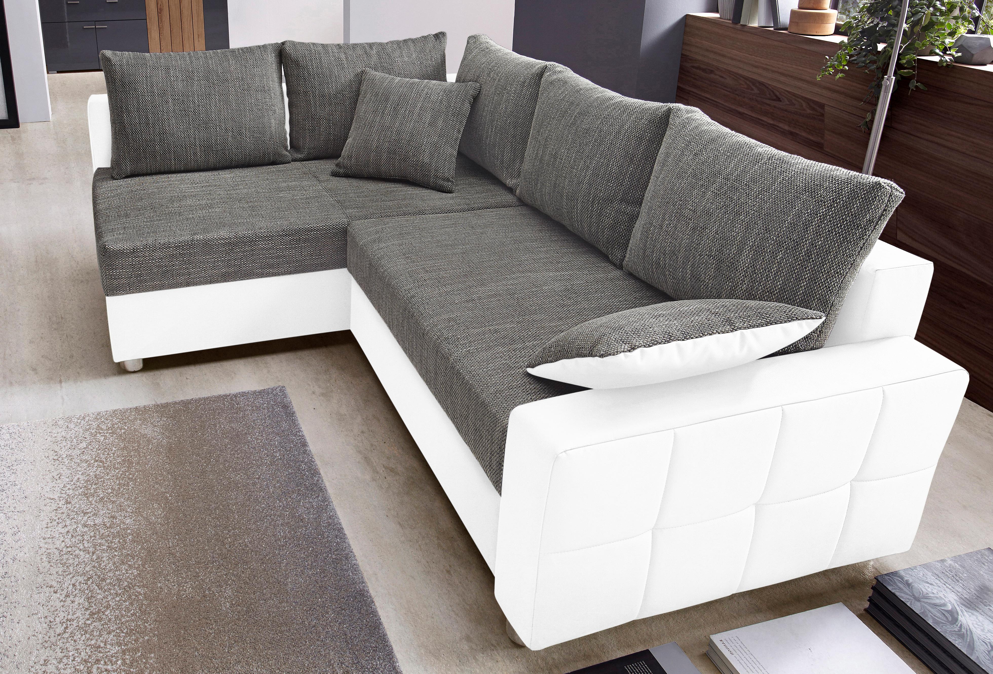 COLLECTION AB Ecksofa Parma, mit Bettfunktion, inkl. Zier- und Rückenkissen günstig online kaufen