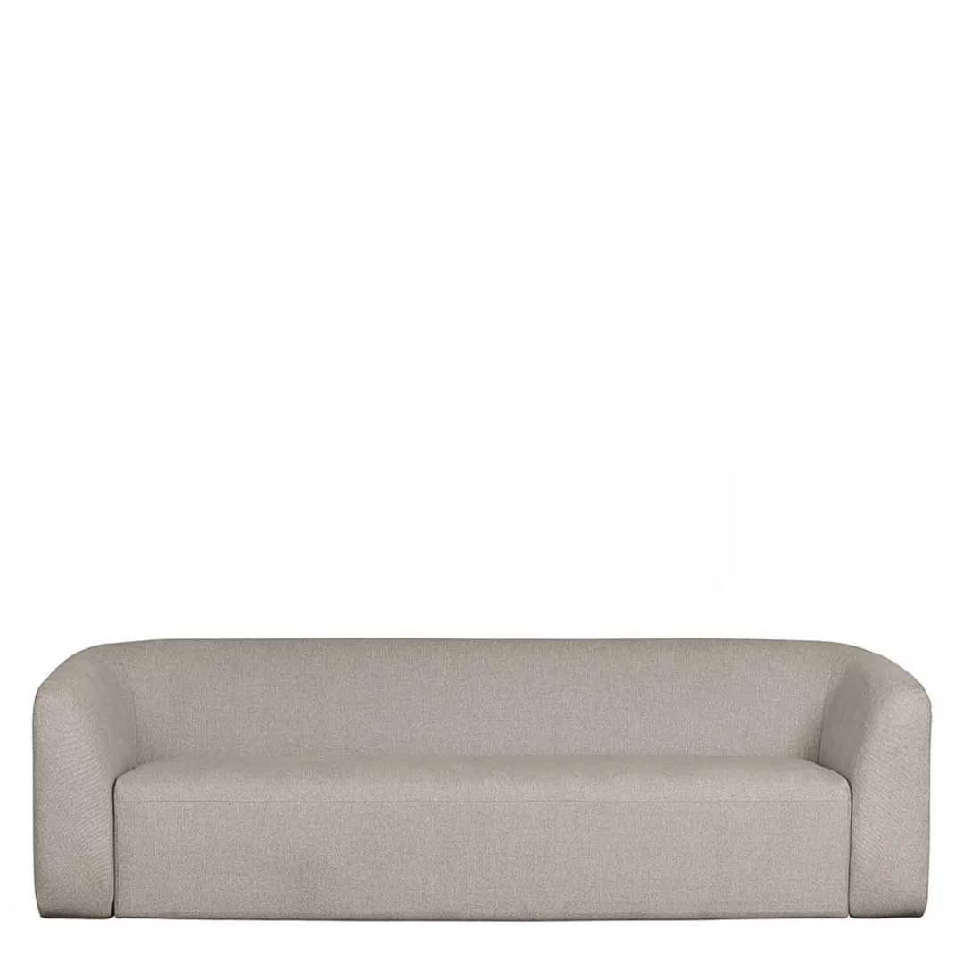 Dreisitzer Couch Off White aus Chenillegewebe Skandi Design günstig online kaufen