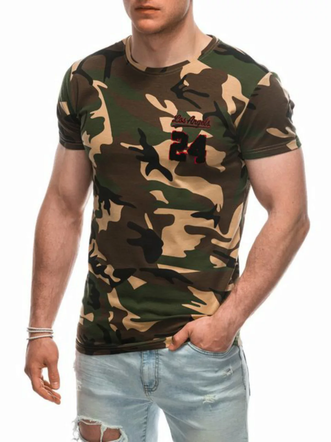 Edoti Print-Shirt T-Shirt Regular Fit günstig online kaufen