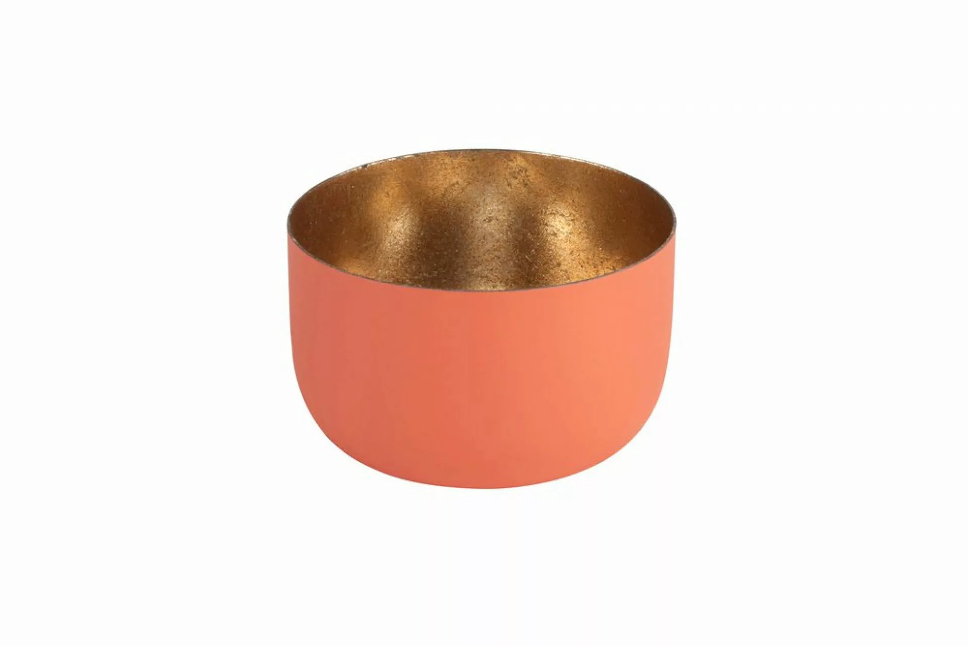 Madras Windlicht matt nudegold light coral S - H:5cm/Ø 8cm günstig online kaufen