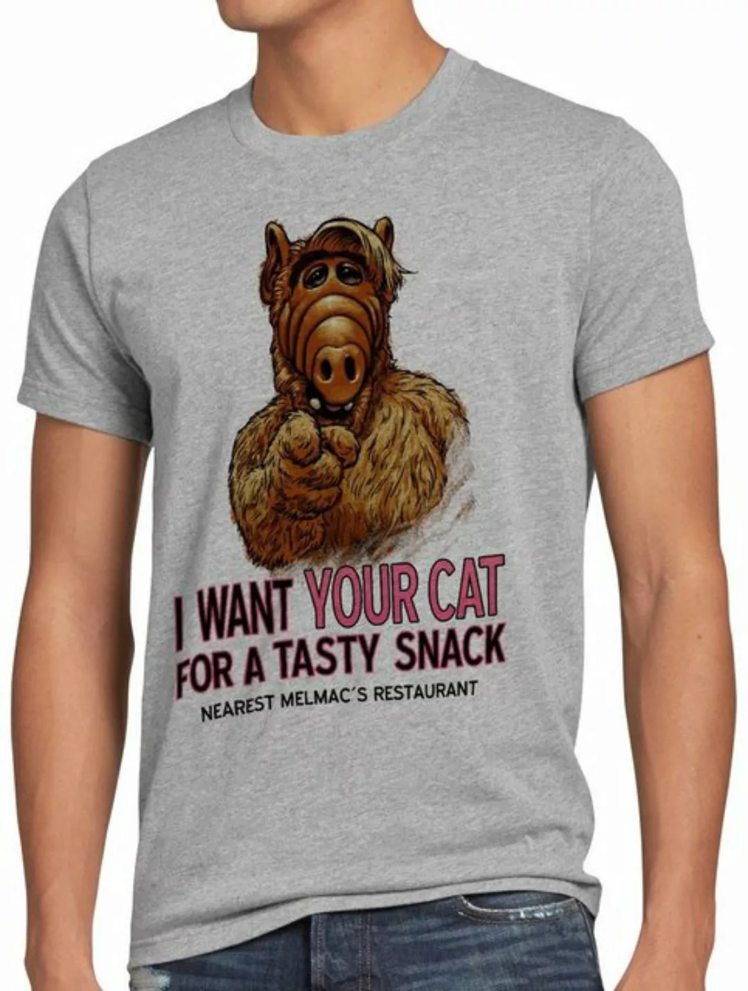 style3 T-Shirt I Want Your Cat alf der außerirdische melmac sitcom katzen günstig online kaufen