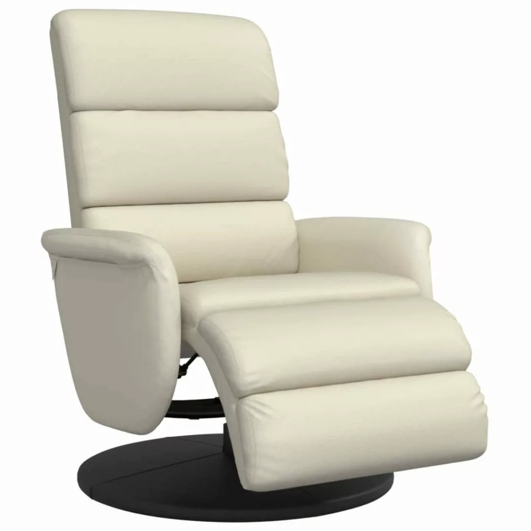 vidaXL Sessel Relaxsessel mit Fußteil Creme günstig online kaufen
