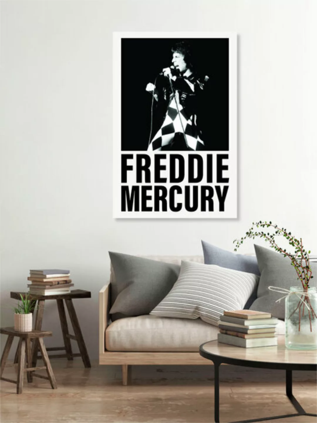 Poster / Leinwandbild - Freddie Mercury günstig online kaufen