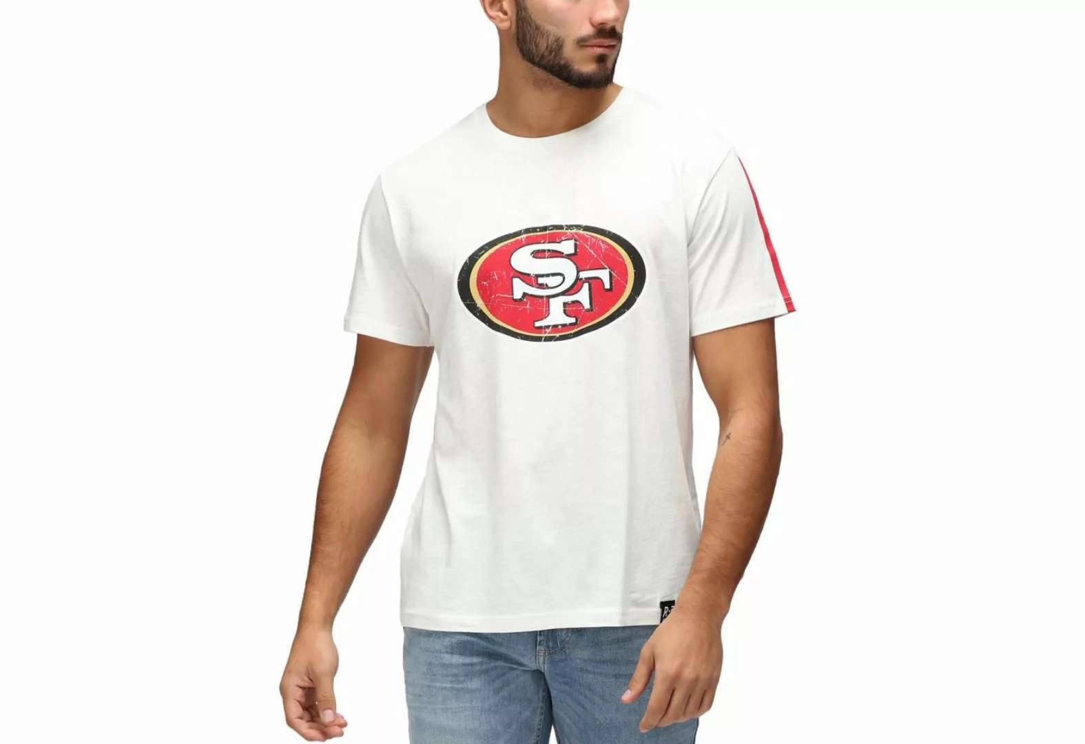 Recovered Print-Shirt Re:Covered NFL San Francisco 49ers ecru günstig online kaufen