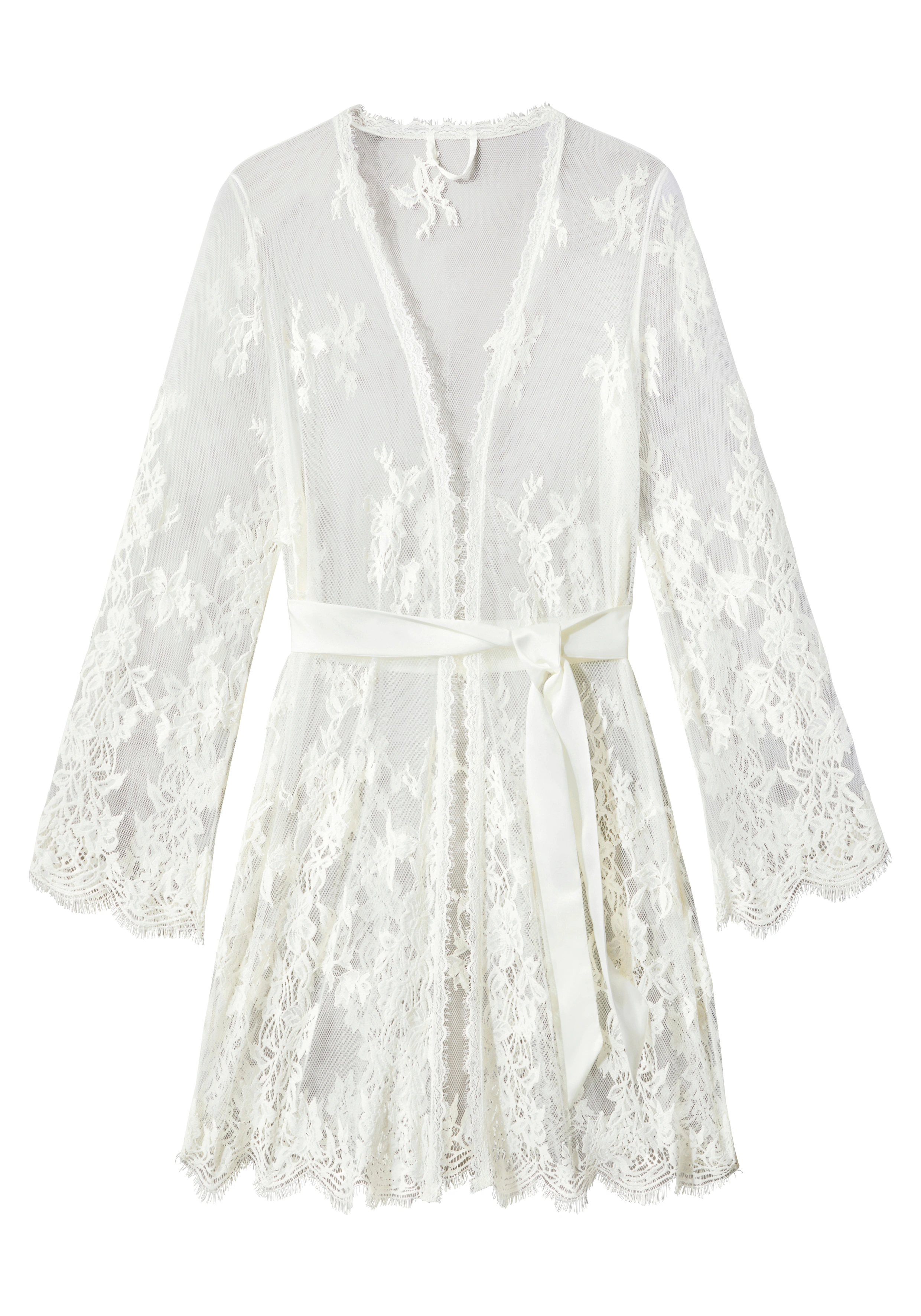 LASCANA Kimono, aus traumhafter Eyelash-Spitze, sexy Dessous, Reizwäsche günstig online kaufen