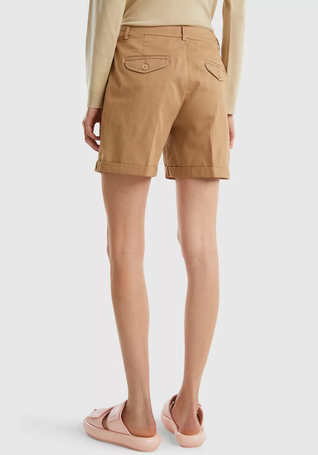 United Colors of Benetton Bermudas, mit kleinem Umschlag am Saum günstig online kaufen