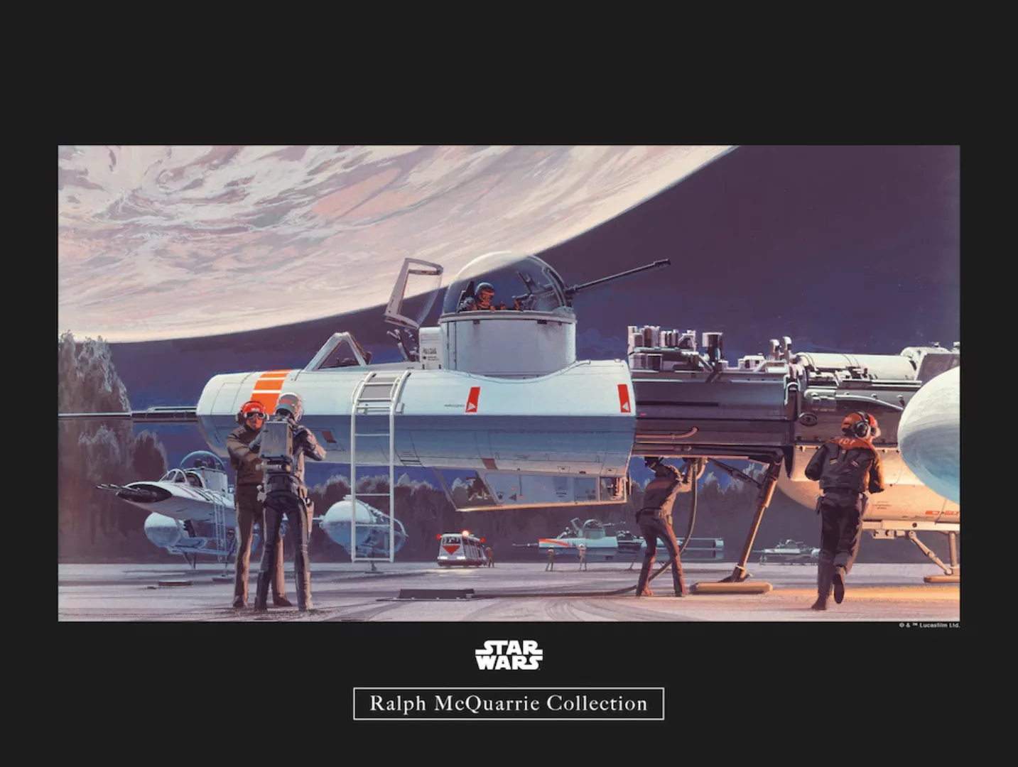 Komar Wandbild Star Wars Hangar 40 x 30 cm günstig online kaufen