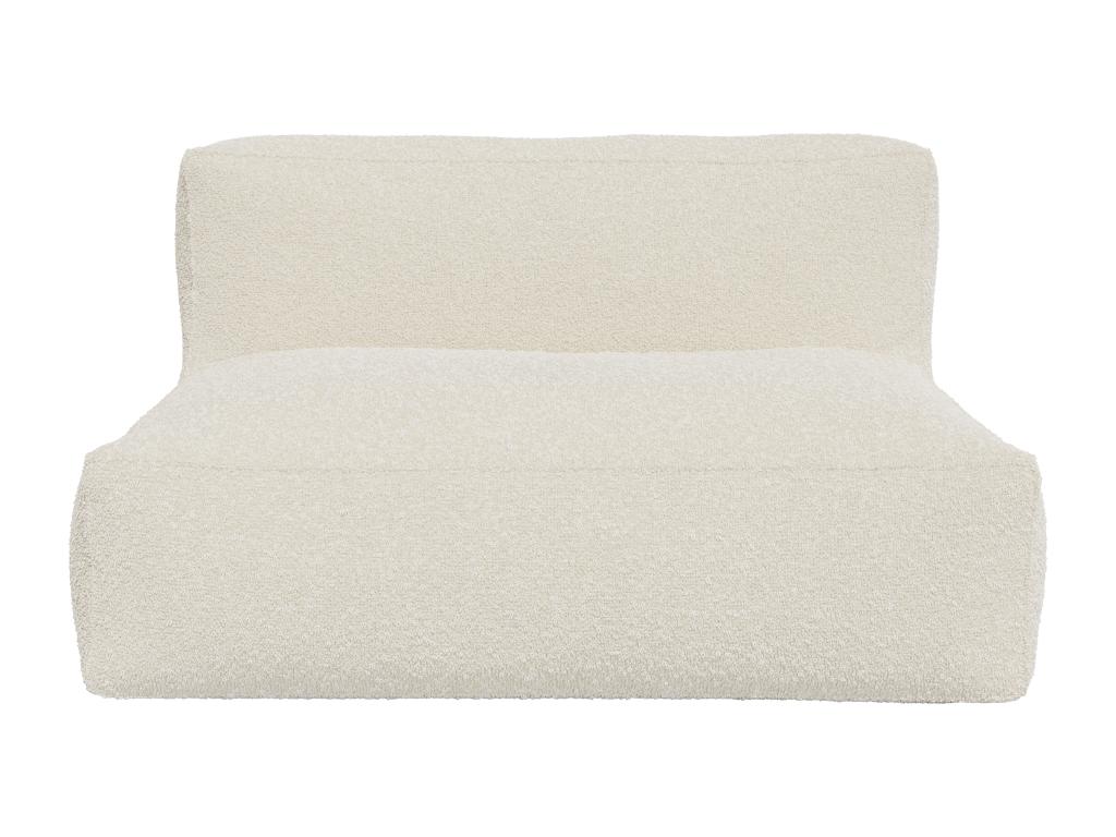 Sofa 2-Sitzer - Bouclé-Stoff - Beige - NOUMARA günstig online kaufen