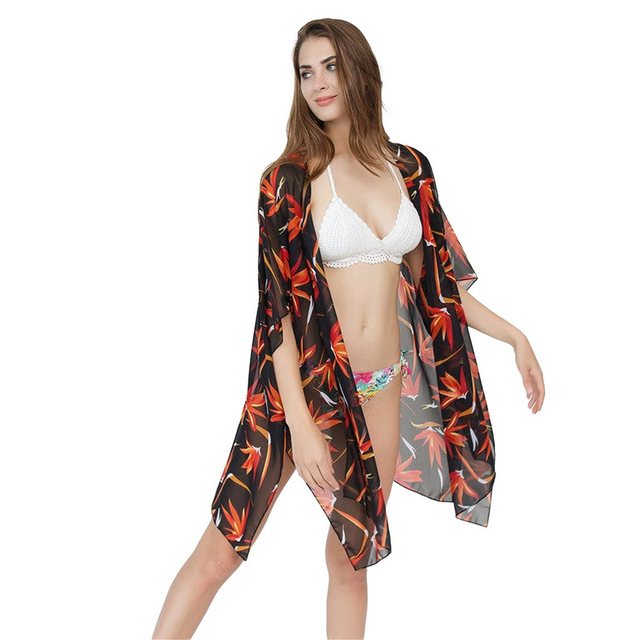 AUKUU Strandkleid Sommerstrand Cape Kimono Cardigan 70*105cm günstig online kaufen