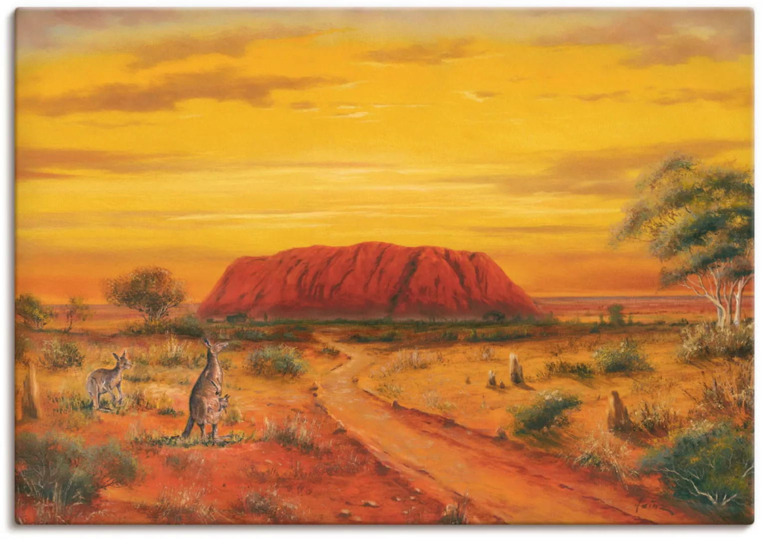 Artland Leinwandbild "Australisches Tal", Australien, (1 St.), auf Keilrahm günstig online kaufen