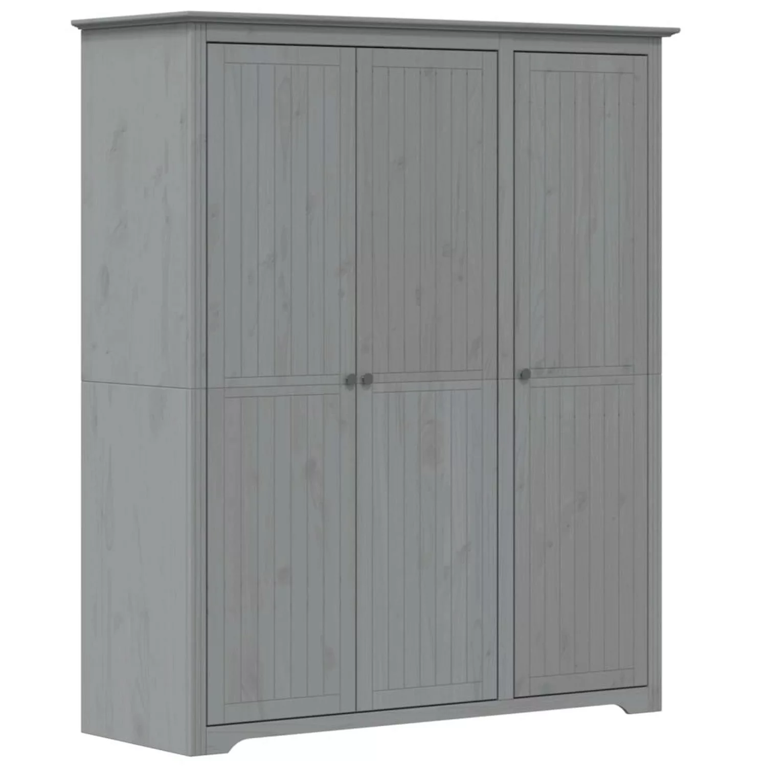 vidaXL Kleiderschrank Kleiderschrank BODO Grau 151,5x52x176,5 cm Massivholz günstig online kaufen