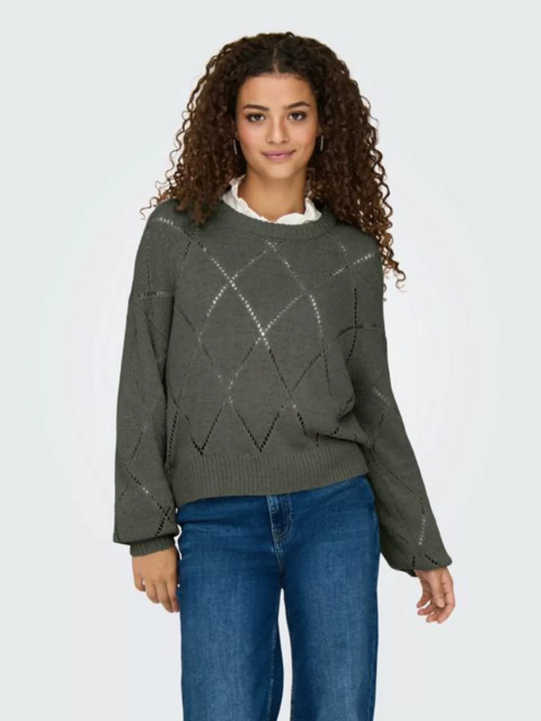 ONLY Strickpullover ONLGEENAS LS STRUCTURE O-NECK CC KNT günstig online kaufen