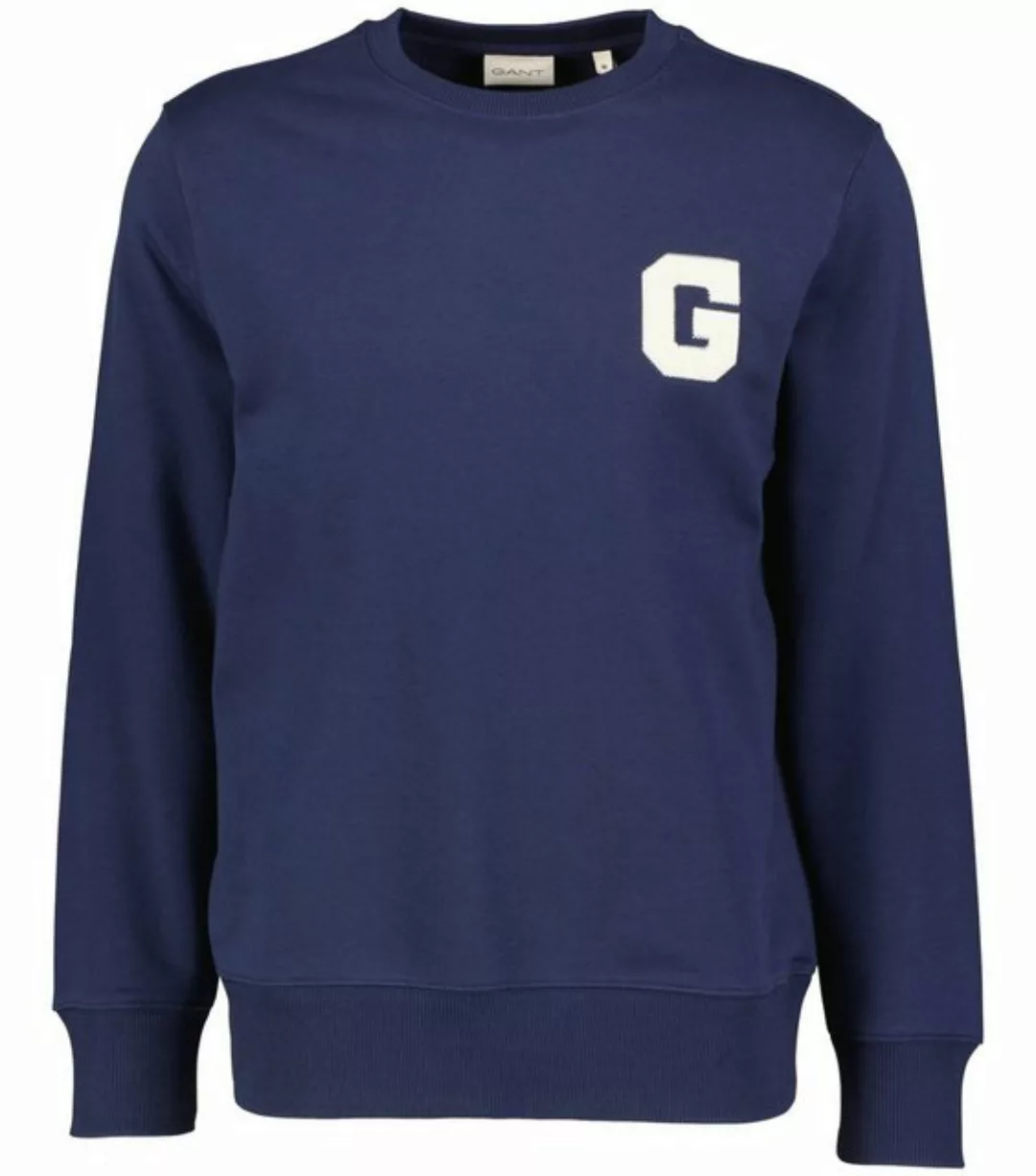 Gant Sweater Teddy Logo Navy - Größe XL günstig online kaufen