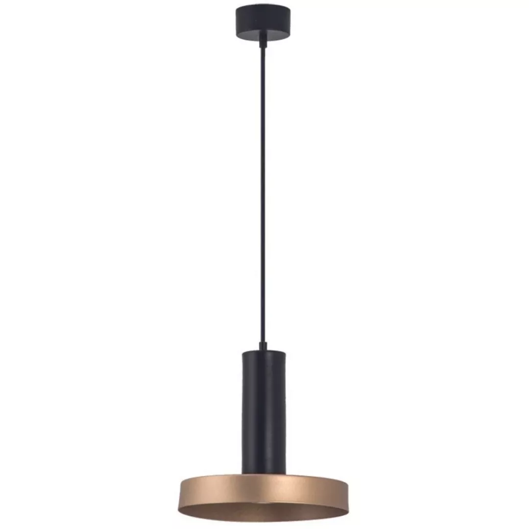 Pendelleuchte in Schwarz und Gold GU10 240mm günstig online kaufen