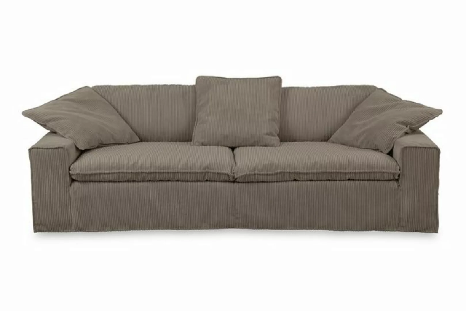 KAWOLA 3-Sitzer NETTA, Sofa Couch Cord Bezug abziehbar, verschiedene Breite günstig online kaufen