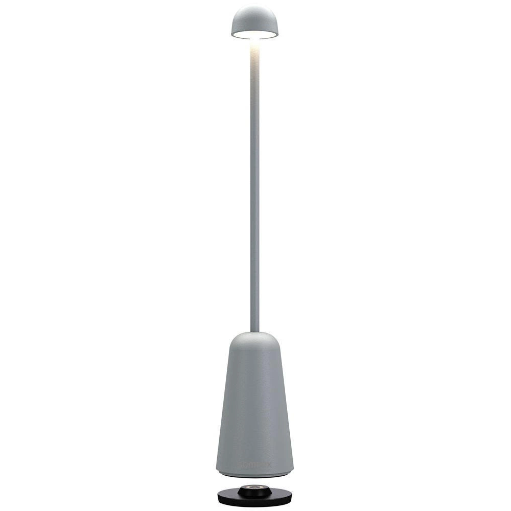 LED Akku Tischleuchte Minimax in Grau 1,8W 160lm IP54 günstig online kaufen