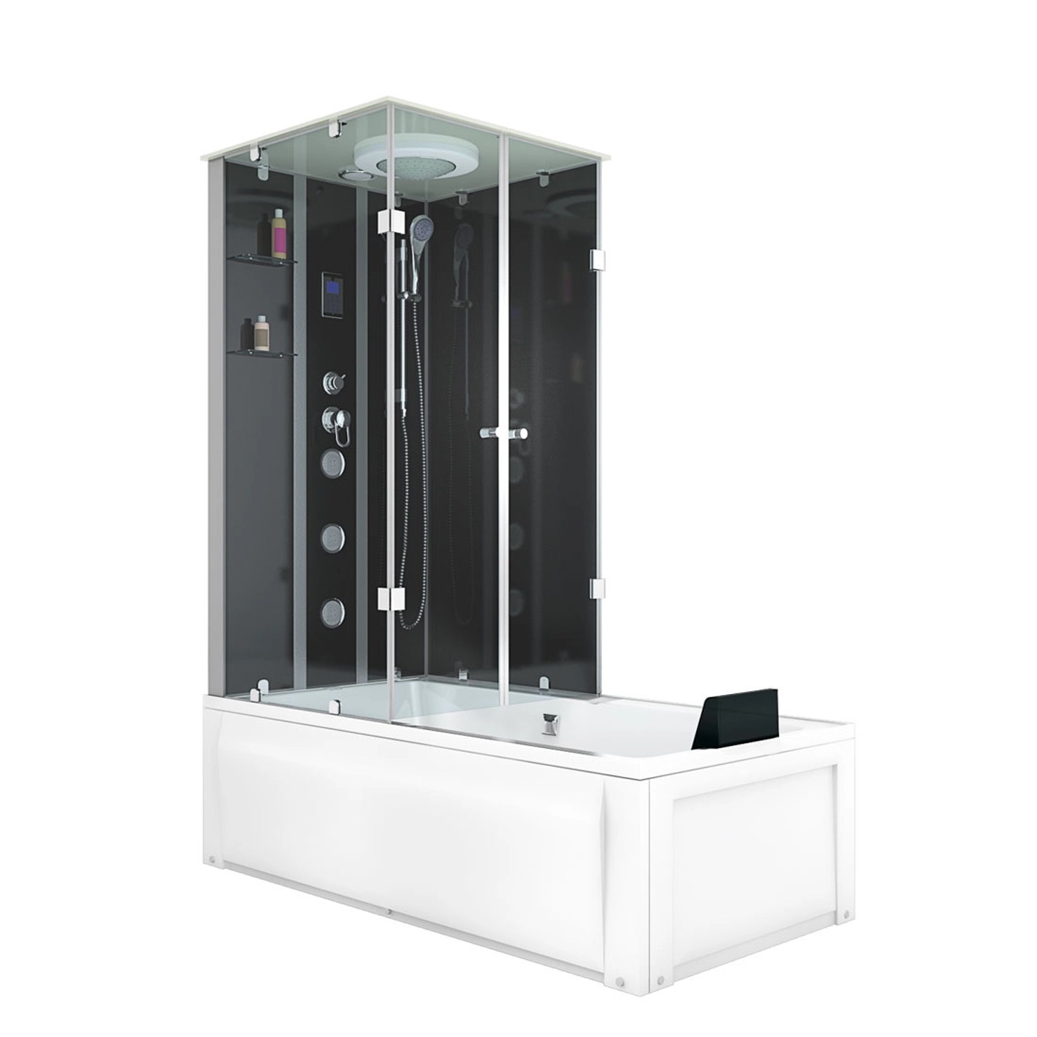 AcquaVapore Whirlpool Dusche Kombination K05-R31-WP-EC Duschtempel 90x180 günstig online kaufen