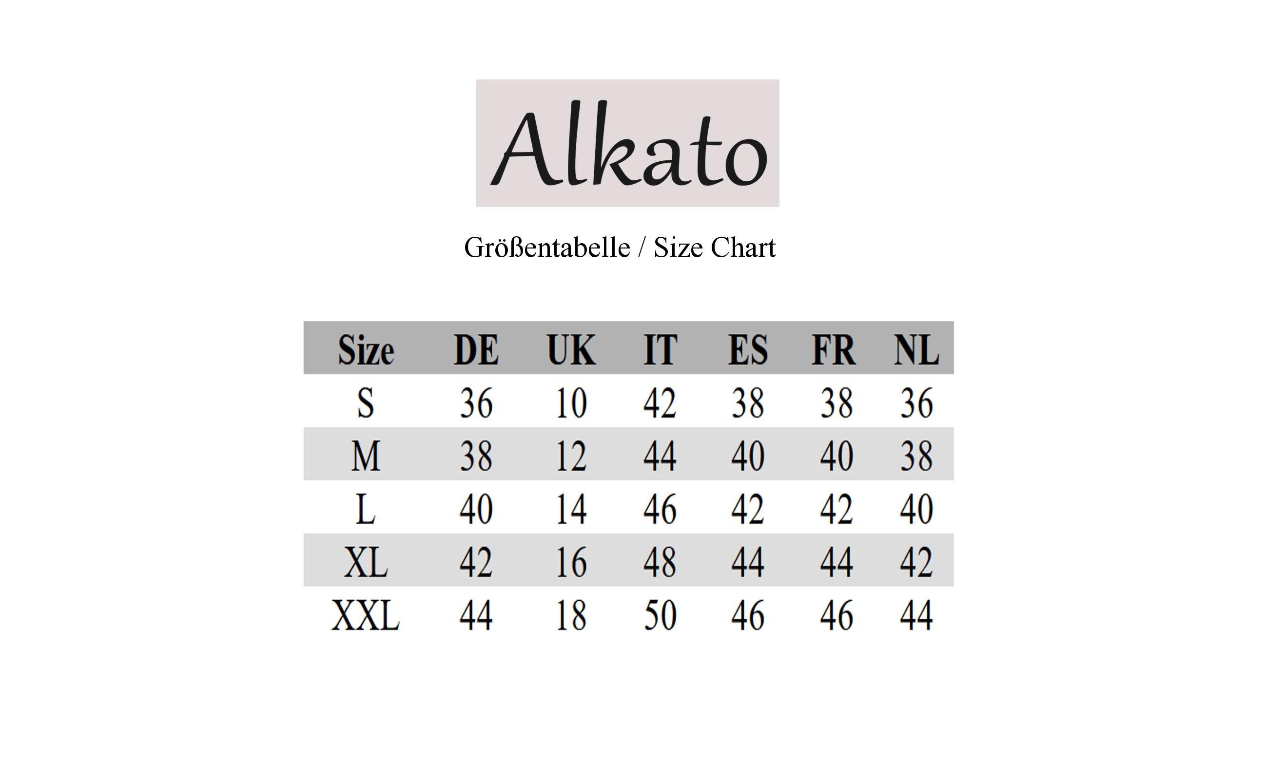 Alkato Longshirt Alkato Damen Shirt 3/4 günstig online kaufen