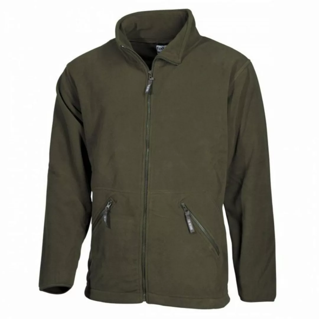 FoxOutdoor Fleecejacke Fleece-Jacke, "Arber", oliv, Full Zip - S Gummizug a günstig online kaufen