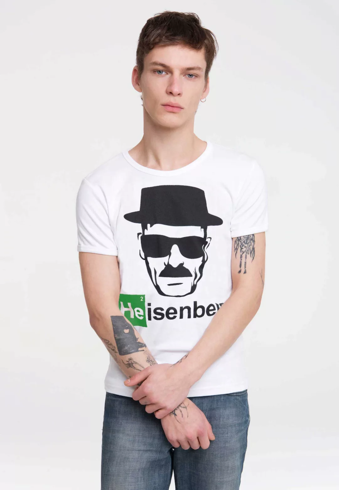 LOGOSHIRT T-Shirt "Heisenberg", mit coolem Heisenberg-Print günstig online kaufen