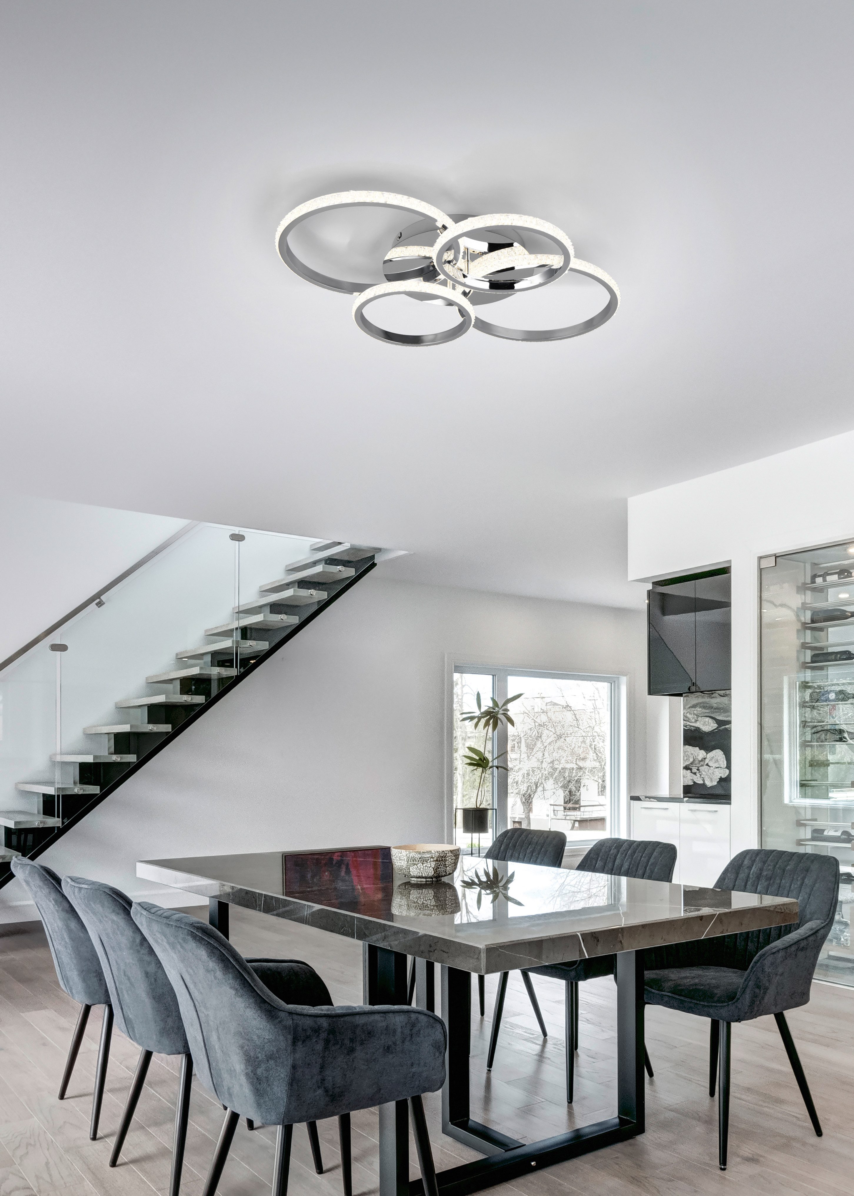 Reality Leuchten LED Deckenleuchte, LED-Leuchtmittel fest günstig online kaufen