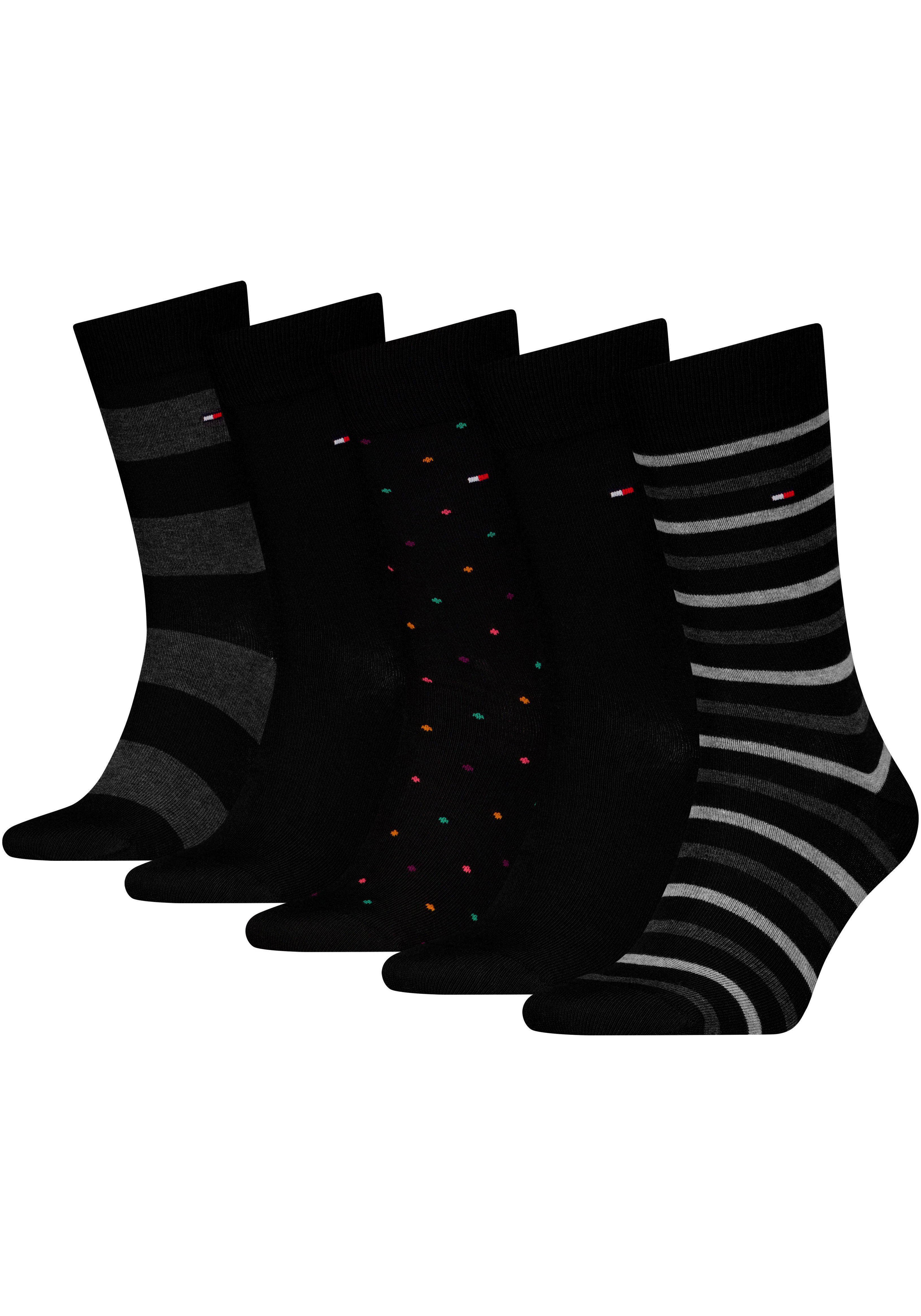 Tommy Hilfiger Socken, (5 Paar), Ideal zum Verschenken, Geschenkbox, Rippen günstig online kaufen