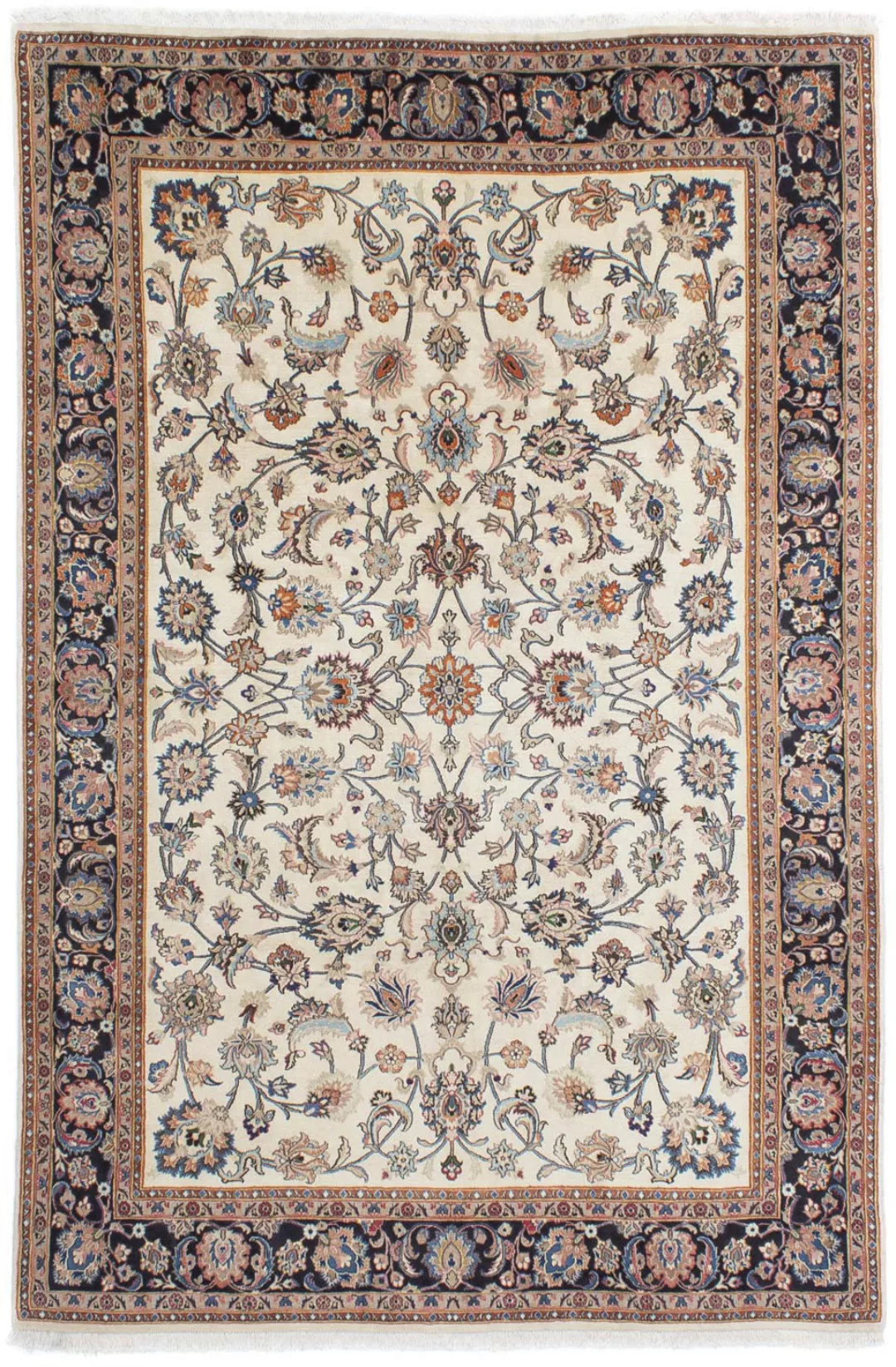 morgenland Wollteppich »Maschad Blumenmuster Beige 285 x 200 cm«, rechtecki günstig online kaufen