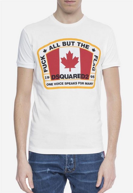 Dsquared2 Print-Shirt Dsqaured2 Canada Flag T-Shirt White günstig online kaufen