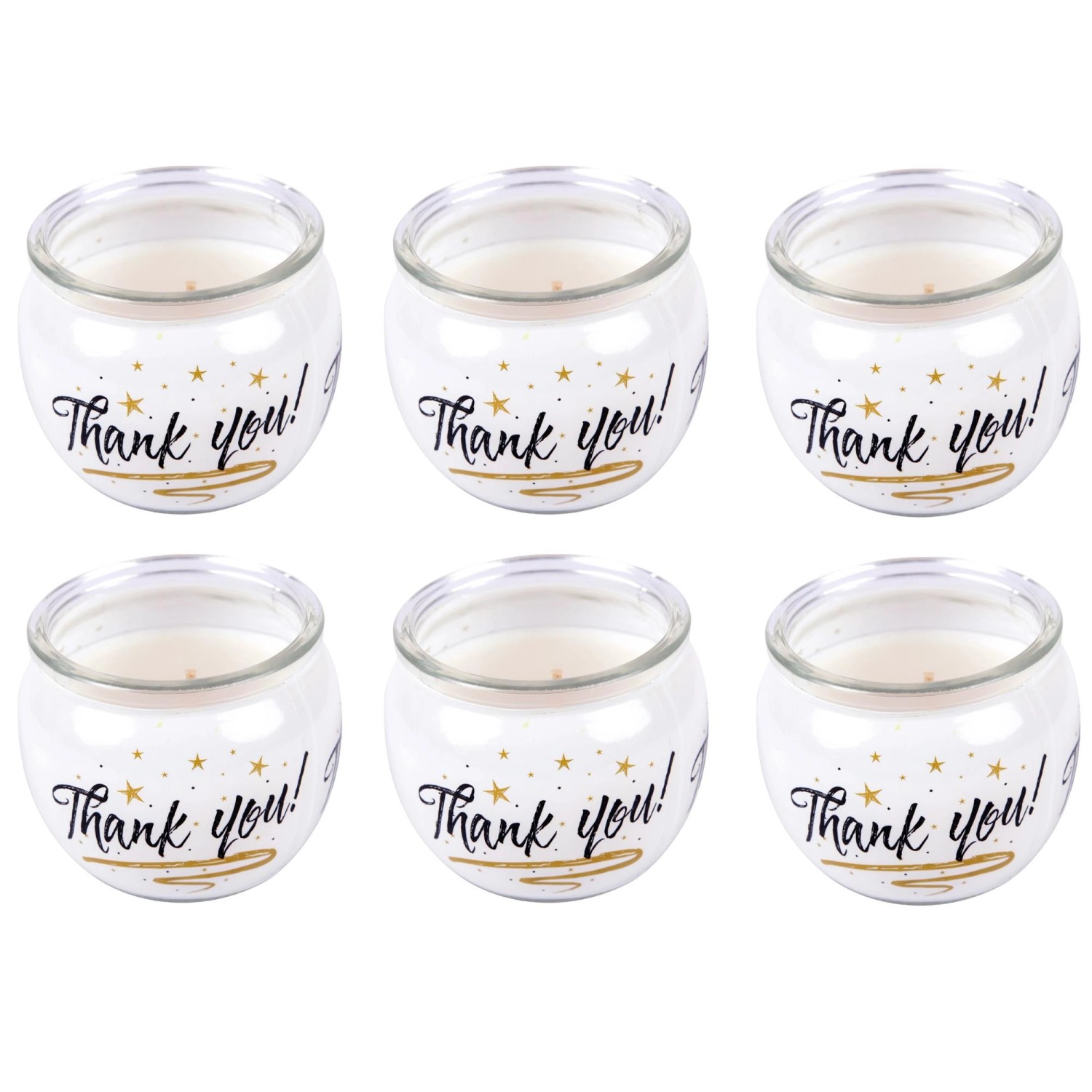 HS Candle Duftkerzen Sprüche 6er Pack Thank You günstig online kaufen