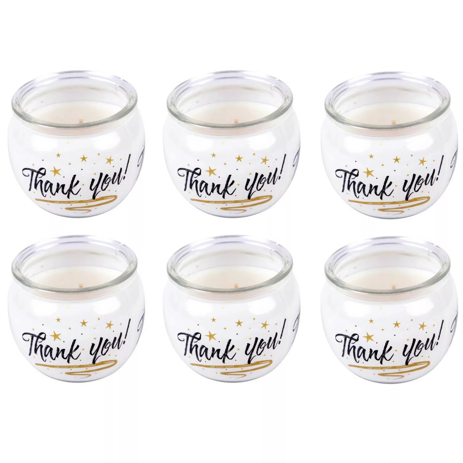 HS Candle Duftkerzen Sprüche 6er Pack Thank You günstig online kaufen