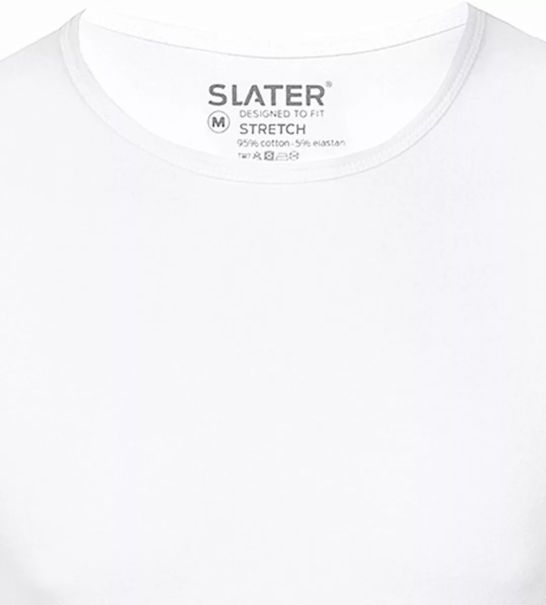 Slater 2er-Pack Stretch T-shirt Weiß - Größe M günstig online kaufen