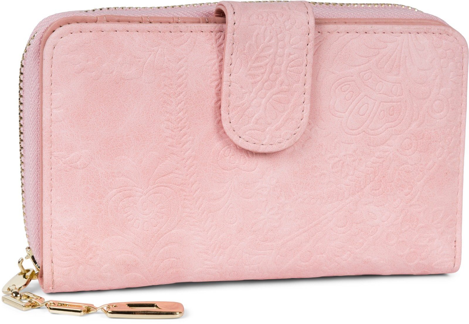 styleBREAKER Geldbörse Geldbörse mit Paisley Blumen günstig online kaufen