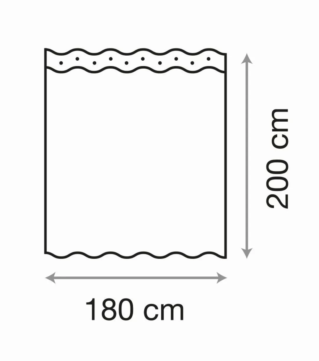 RAHMENLOS® Duschvorhang Motiv Model - 180 günstig online kaufen