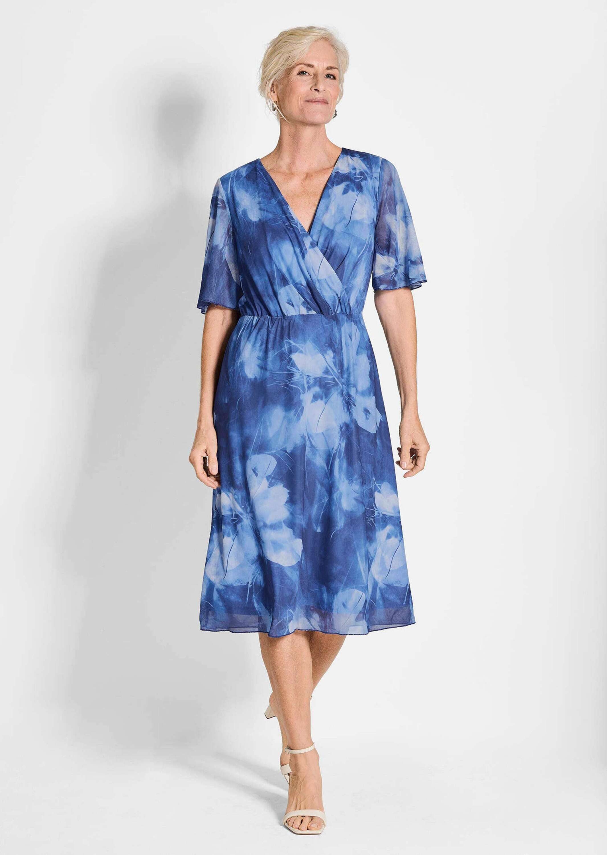 GOLDNER Sommerkleid Wickelkleid mit Blütenprint in günstig online kaufen