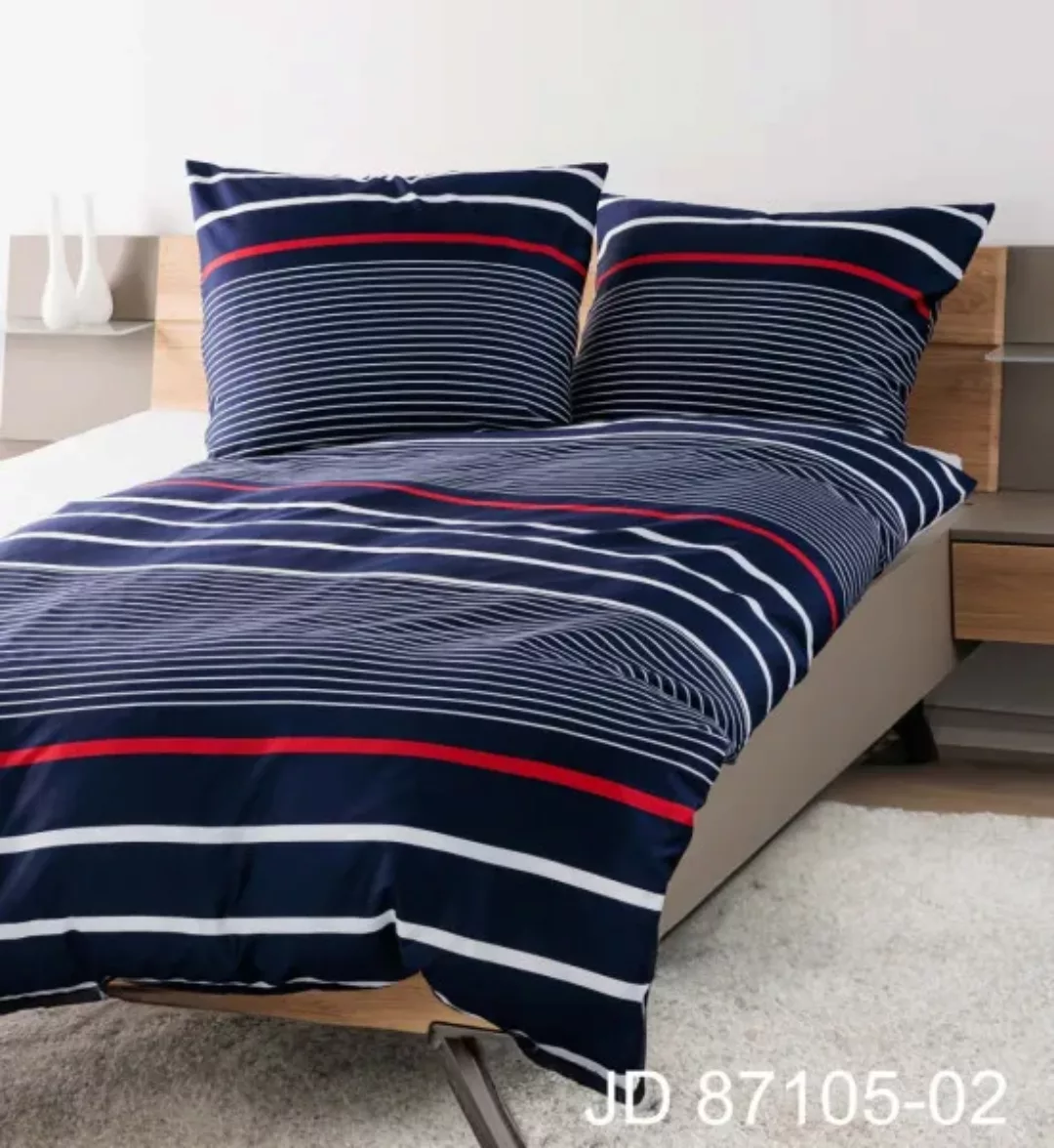 Janine Janine Mako-Satin Bettwäsche J. D. 87105 maritimblau Größe:  135x200 günstig online kaufen