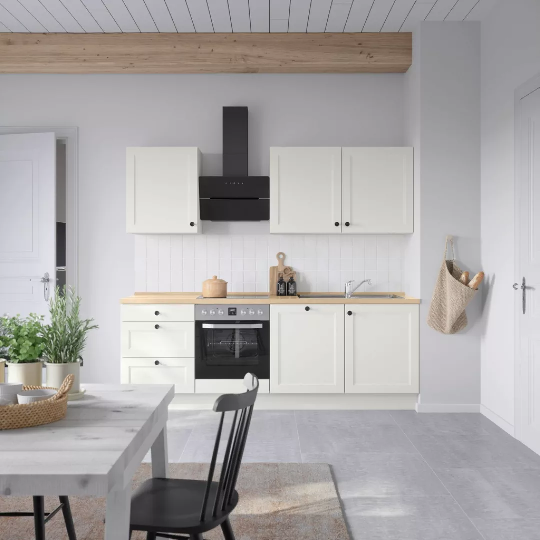 nobilia® Küchenzeile »"Cascada II"«, vormontiert, Breite 240 cm, Ausrichtun günstig online kaufen