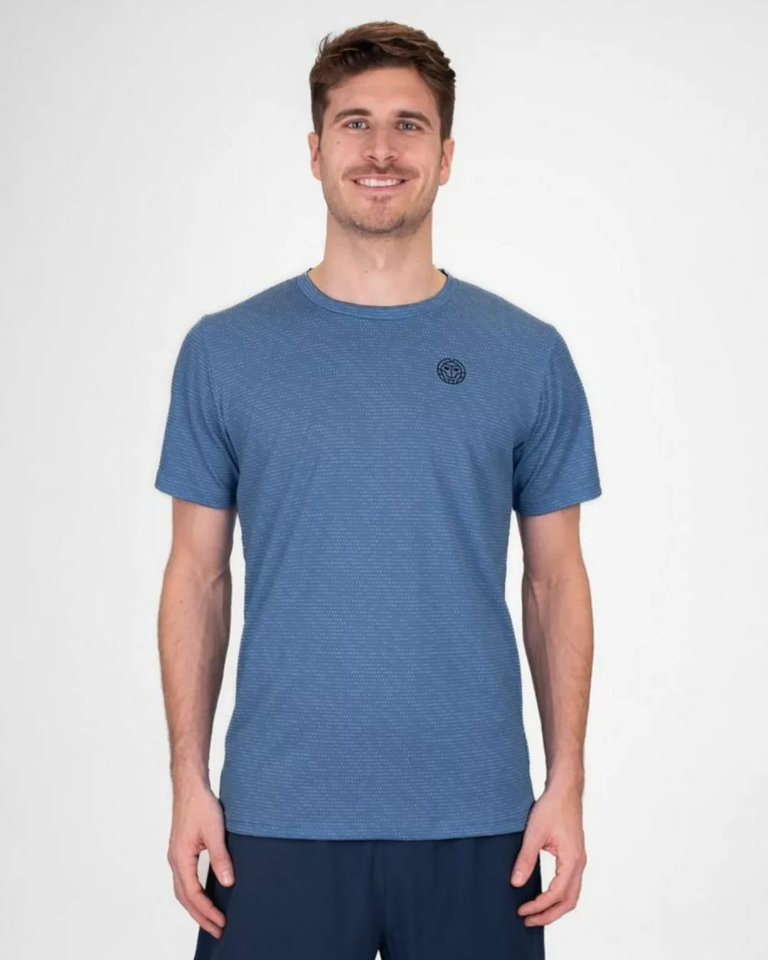 BIDI BADU Tennisshirt Crew Funktionsshirt für Herren in blau günstig online kaufen