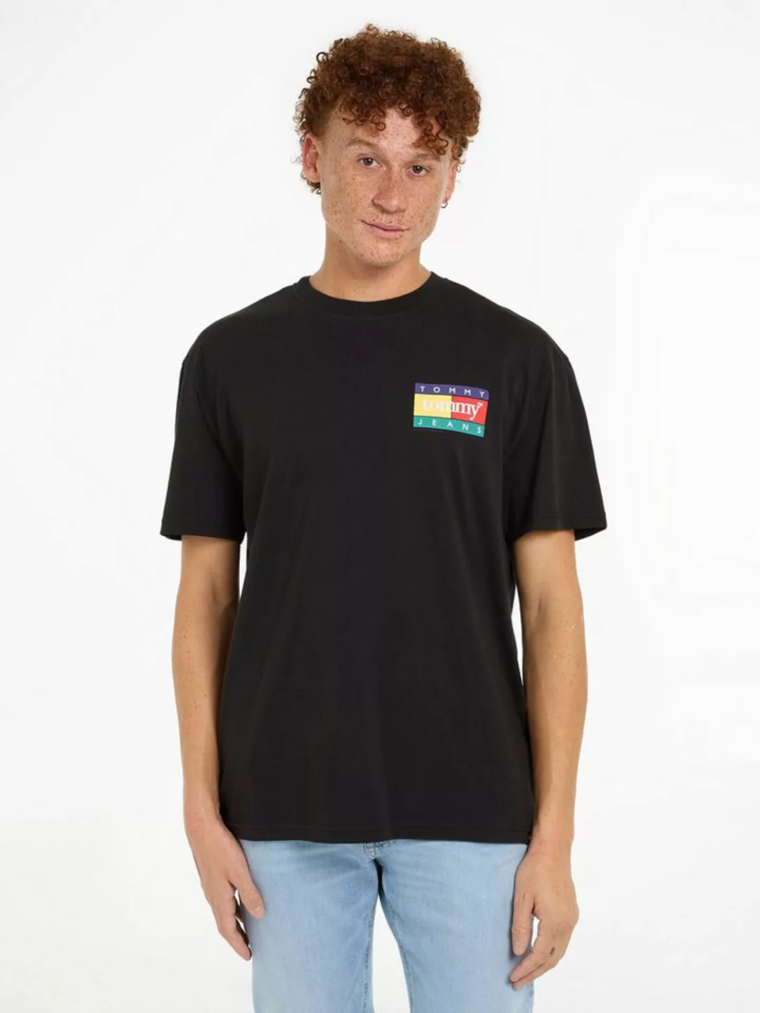 Tommy Jeans Plus T-Shirt TJM REG POP COLOR FLAG TEE EXT Große Größen günstig online kaufen