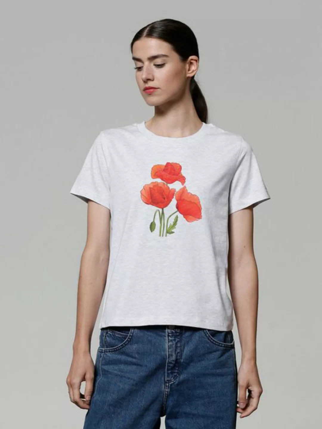 wat? Apparel T-Shirt Poppy Flowers günstig online kaufen