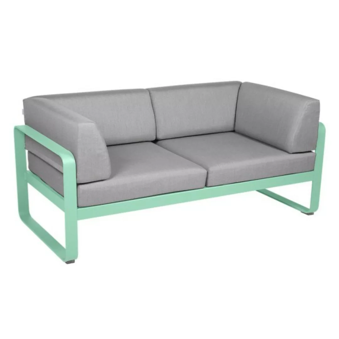 Bellevie 2-Sitzer Club Sofa 83 Opalgrün 79 Flanellgrau günstig online kaufen