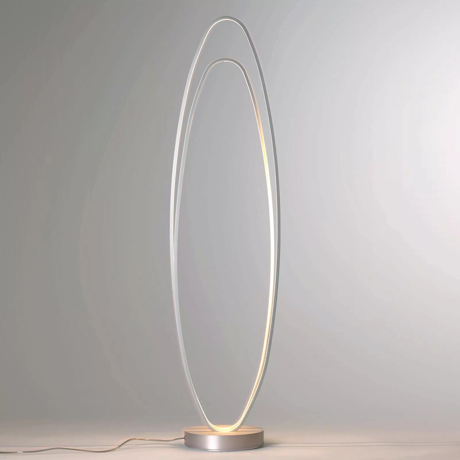 Bopp Flair - ellipsenförmige LED-Stehleuchte, alu günstig online kaufen